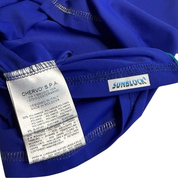 Chervo Sports Women's Short Sleeve Blue Polo Size 42 - Picture 4 of 4